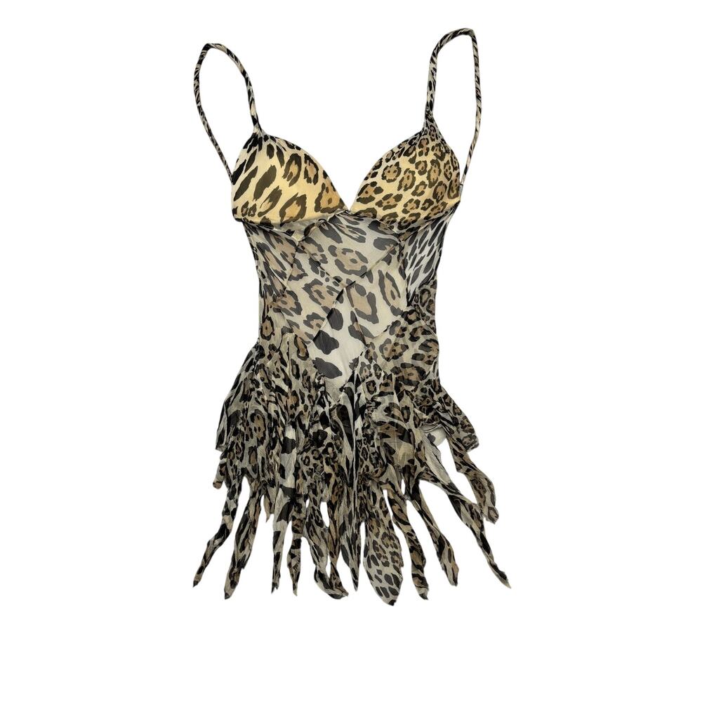 2004 Alexander McQueen Rare Deliverance Collection Backless Silk Chiffon Top